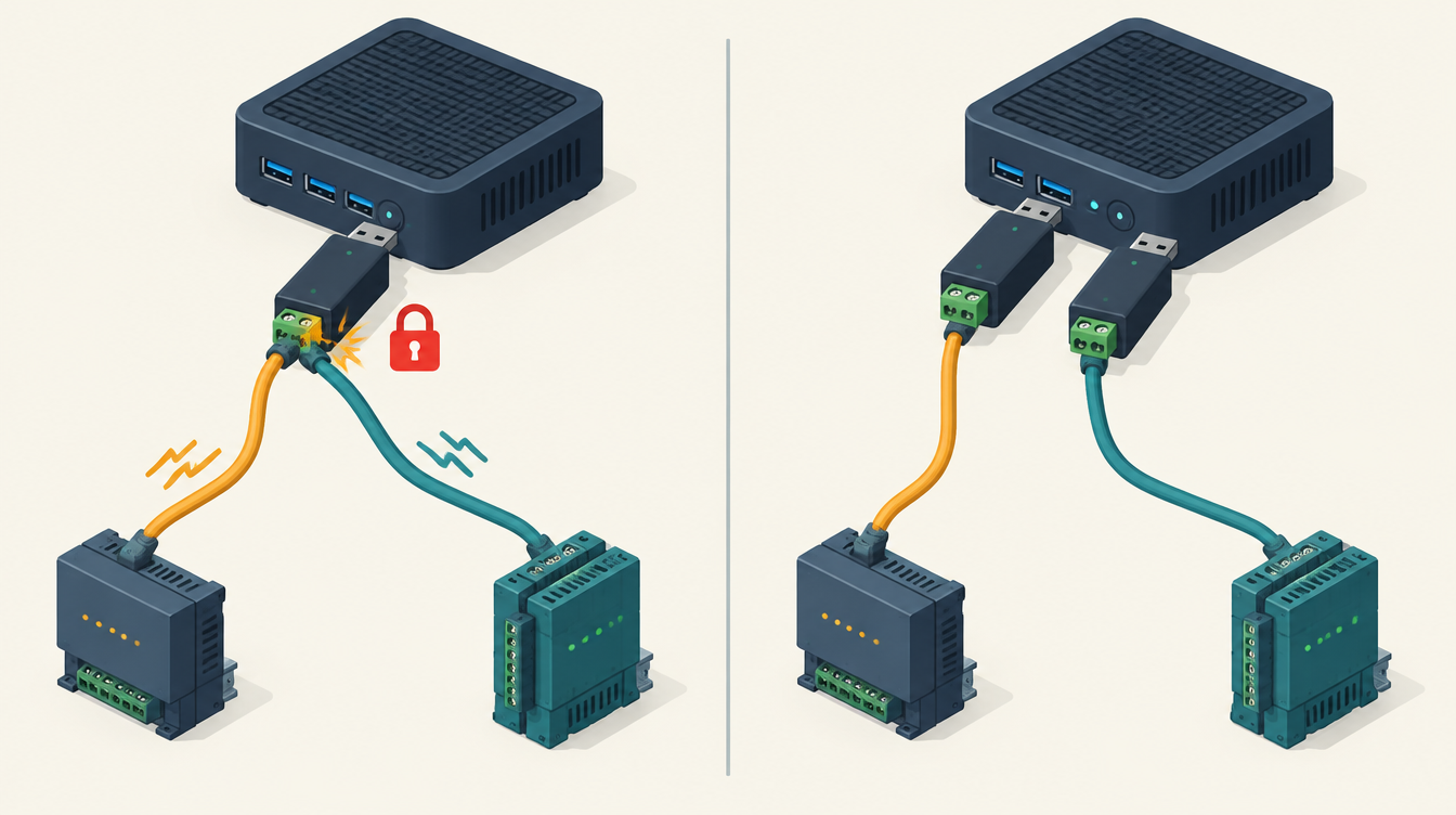 Modbus “Errno 11: exclusively lock port” in Home Assistant